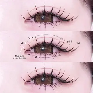 マツエク・マツパ eyelist SARA🎀のマツエク・マツパデザイン