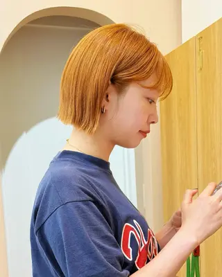 ショート カラー ❤️アヤカ Wカラー ボブ レイヤー❤️のヘアスタイル