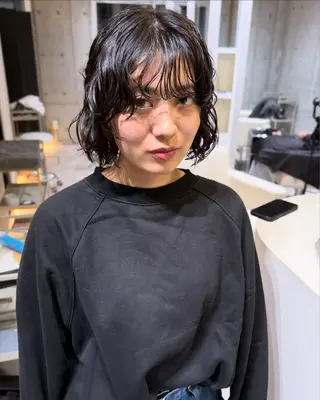 ショート パーマ ボブ/パーマ 代表　岡　大斗のヘアスタイル