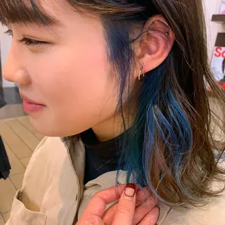 ミディアム カラー 平野葵🎀 hair/nailのネイルデザイン