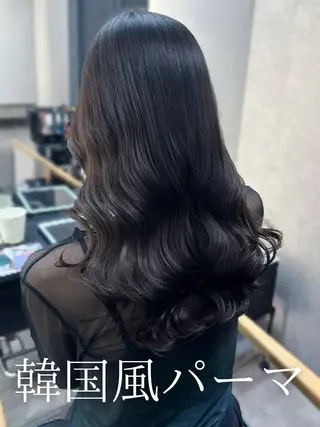セミロング 韓国風パーマ/ 韓国ヘア/大森千寛のヘアスタイル