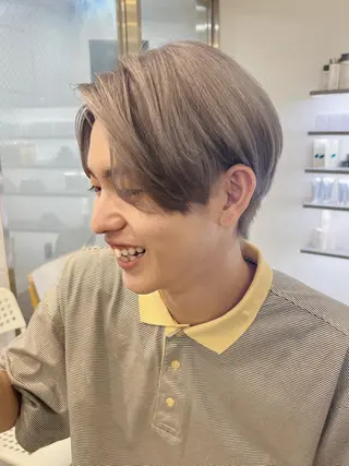 ショート カラー パーマ ヘアアレンジ メンズ ショートヘア原宿 fifth コシのヘアスタイル