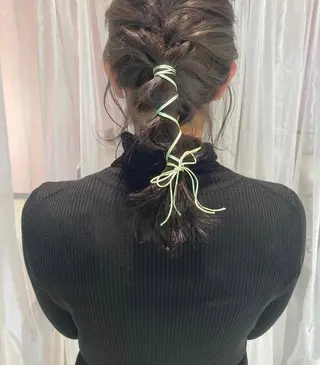 カラー ヘアアレンジ 藤井 貴美子のヘアスタイル