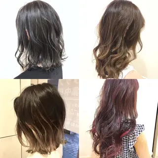 セミロング カラー 髪質改善/美髪矯正 マネージャー福永のヘアスタイル