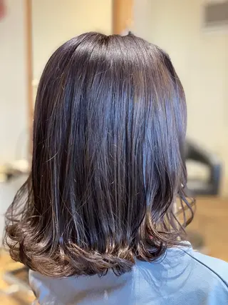 セミロング カラー 関口 友行のヘアスタイル