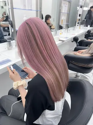 カラー 🫧艶ハイトーン/ ブリーチ/原宿のヘアスタイル