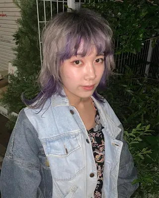 ミディアム カラー ピンクベージュ/新潟 万代/高橋桃葉🍑のヘアスタイル