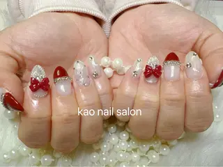 ネイル kao nail マグネット/長さだしのネイルデザイン