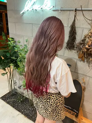 ロング カラー 透明感/艶髪カラー/ 韓国/rinaのヘアスタイル
