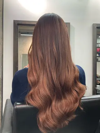 ロング カラー ✨最安値✨エクステ カラー🌼つきな🌼のヘアスタイル