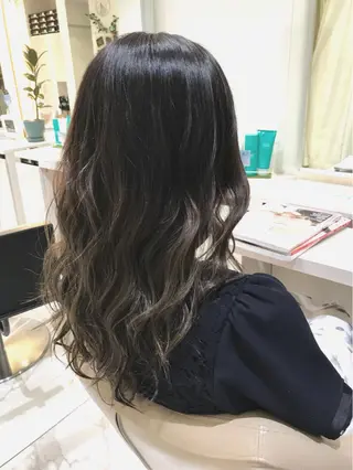 ミディアム カラー 山崎俊輔/髪質改善 /バレイヤージュのヘアスタイル