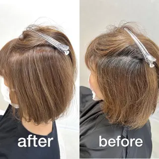 ショート ショート/白髪ぼかし 君和田若菜のヘアスタイル