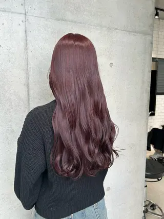 ロング カラー ヘアアレンジ ボブ艶モテカラー🫧 カリンのヘアスタイル