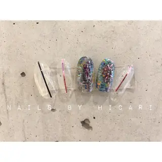 ショート ネイル マツエク・マツパ illum hicariのネイルデザイン