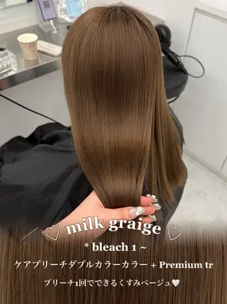 カラー 透ける透明感カラー 🤍anju🎀のヘアスタイル