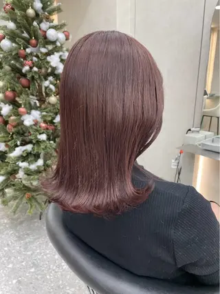 セミロング カラー はるか/ヘアアレンジ ブリーチなしカラー♡のヘアスタイル