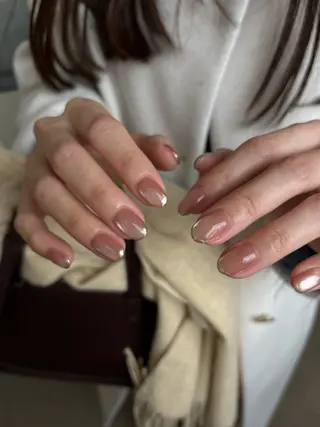 ネイル Ray. ちゅるん系ニュアンスのネイルデザイン