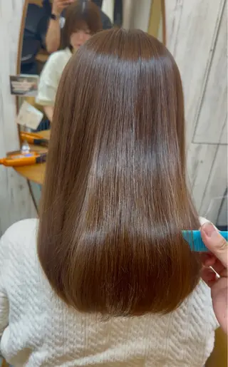 ロング 髪質改善✨縮毛矯正 ショートボブ/ともきのヘアスタイル