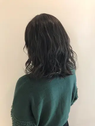 ミディアム カラー 顔まわりカット✄ ベージュカラー🧸のヘアスタイル