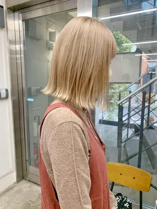 カラー 🌈ハイトーン/ボブ 長江理志🌈のヘアスタイル