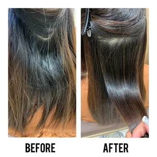 セミロング パーマ tokute よしかわなお🍒のヘアスタイル