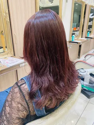 ロング カラー パーマ 古川 琴美のヘアスタイル