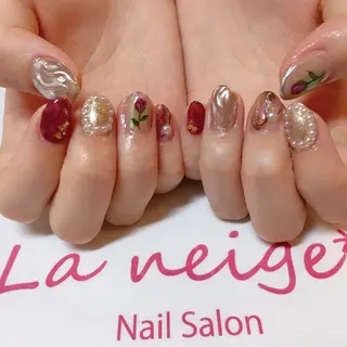 ネイル La neige* yuki 🥯🍑のネイルデザイン