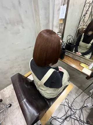 ショート 艶髪/ハイトーン/ ヘアセット/モエノのヘアスタイル