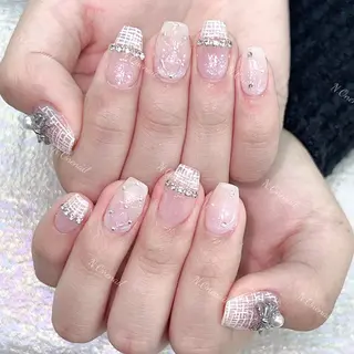 ネイル 長いだし/スカルプ/ パラシェルN.oneのネイルデザイン