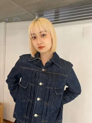 カラー VISION   aoyama所属・かがやしづ ⭐️ハイトーンのヘアスタイル