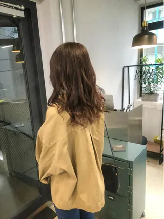 ロング カラー 松下 倫子のヘアスタイル