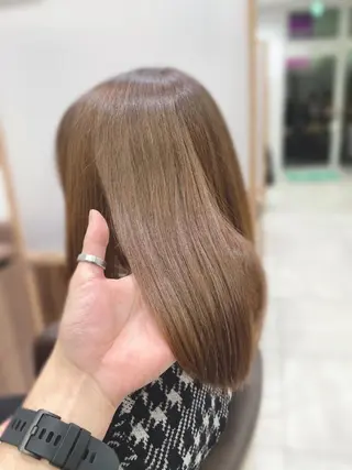 ミディアム カラー ナカタケ ユウのヘアスタイル