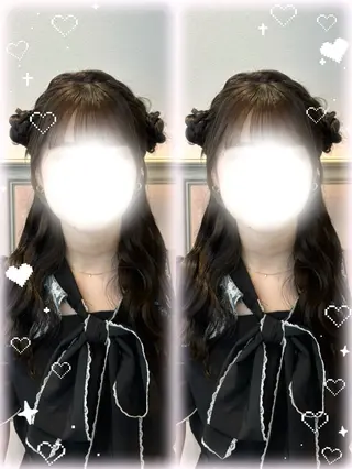 ロング ヘアアレンジ 艶髪/柔らかカラー /アレンジ🪞あまにのヘアスタイル