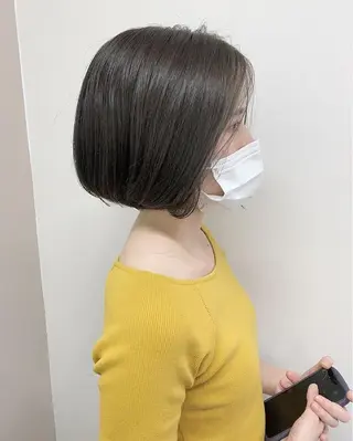 ショート カラー 色白に見える暗髪 梅田・増田のヘアスタイル