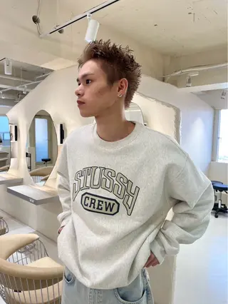 メンズ 横浜/ショート/ レイヤーカットのヘアスタイル