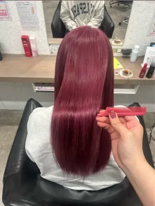 ロング カラー 🍓艶髪/艶カラー ハイトーン/しんたにのヘアスタイル