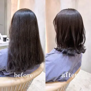 ミディアム ハッシュカット/韓国 レイヤー/カハナのヘアスタイル