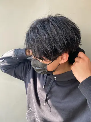 ショート パーマ メンズ men’s salon Gaudi梅田茶屋町店所属・寳泉 章弘のヘアスタイル