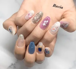 ロング カラー キッズ ネイル マツエク・マツパ 福田 加奈のネイルデザイン