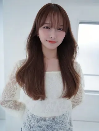 ロング 菅 凜のヘアスタイル