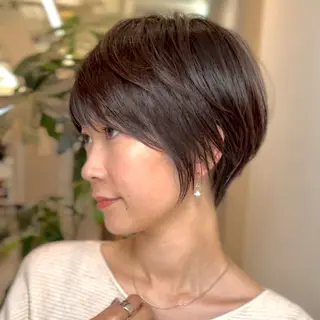 ショート VIEW GINZA所属・fitするカット♡ 暖色/ふうか◠‿◠のヘアスタイル
