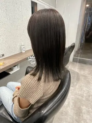 ミディアム カラー 透明感カラー/艶髪 ♥柏谷菜穂♥のヘアスタイル