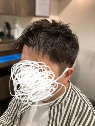 ショート メンズ trim渋谷店所属・徒歩3分ビジネスマン カット👦🏻うしだのヘアスタイル