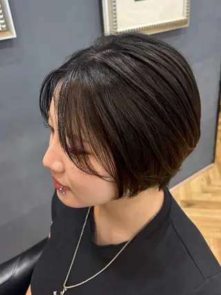 ショート 鎌取/透明感カラー /ボブ/顔まわりのヘアスタイル