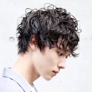 メンズ メンズパーマ/新宿/ サイカショウイチのヘアスタイル