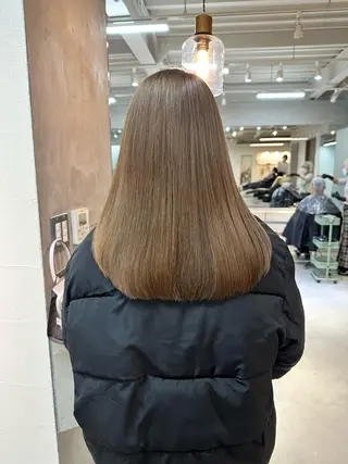 セミロング ハイトーン×似合わせ 🌱中川慎之介のヘアスタイル