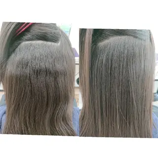 セミロング パーマ 😺Takako😺 髪質改善&縮毛矯正のヘアスタイル