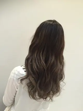 ミディアム セミロング ロング カラー lafith hair dope所属・[外国人風カラー] 店長 田中健太のヘアスタイル