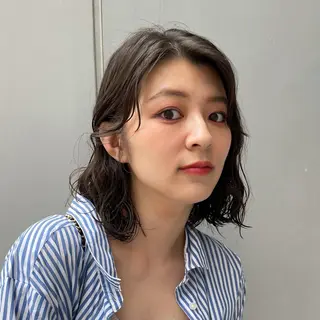 ミディアム カラー パーマ キッズ オトナヘア🌸 harukaのヘアスタイル