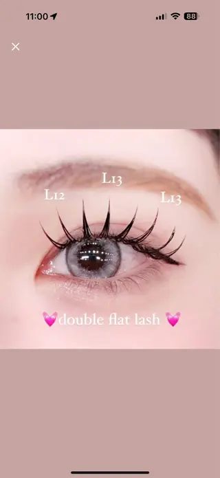 マツエク・マツパ VENUS BELT原宿店所属・Sakura /アイリスト研修生のマツエク・マツパデザイン